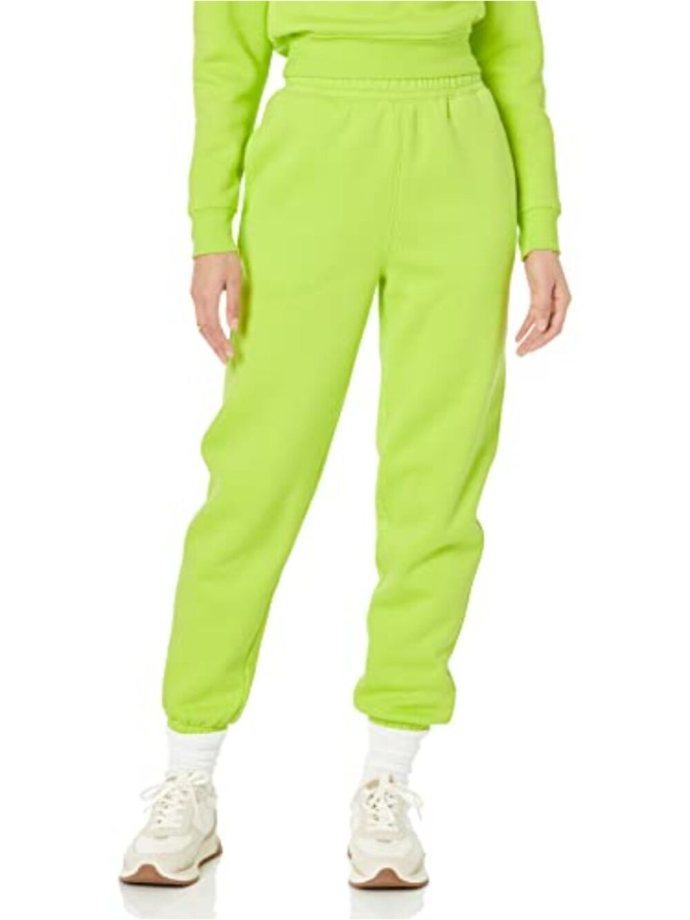 Women's Relaxed Fit Jogger Pants with Pockets - Cozy Brushed Fleece